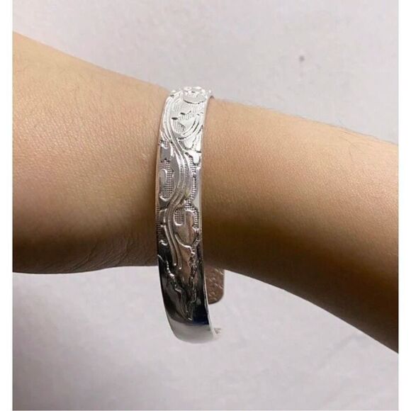 Silver Cuff Bracelet - Picture 7 of 7